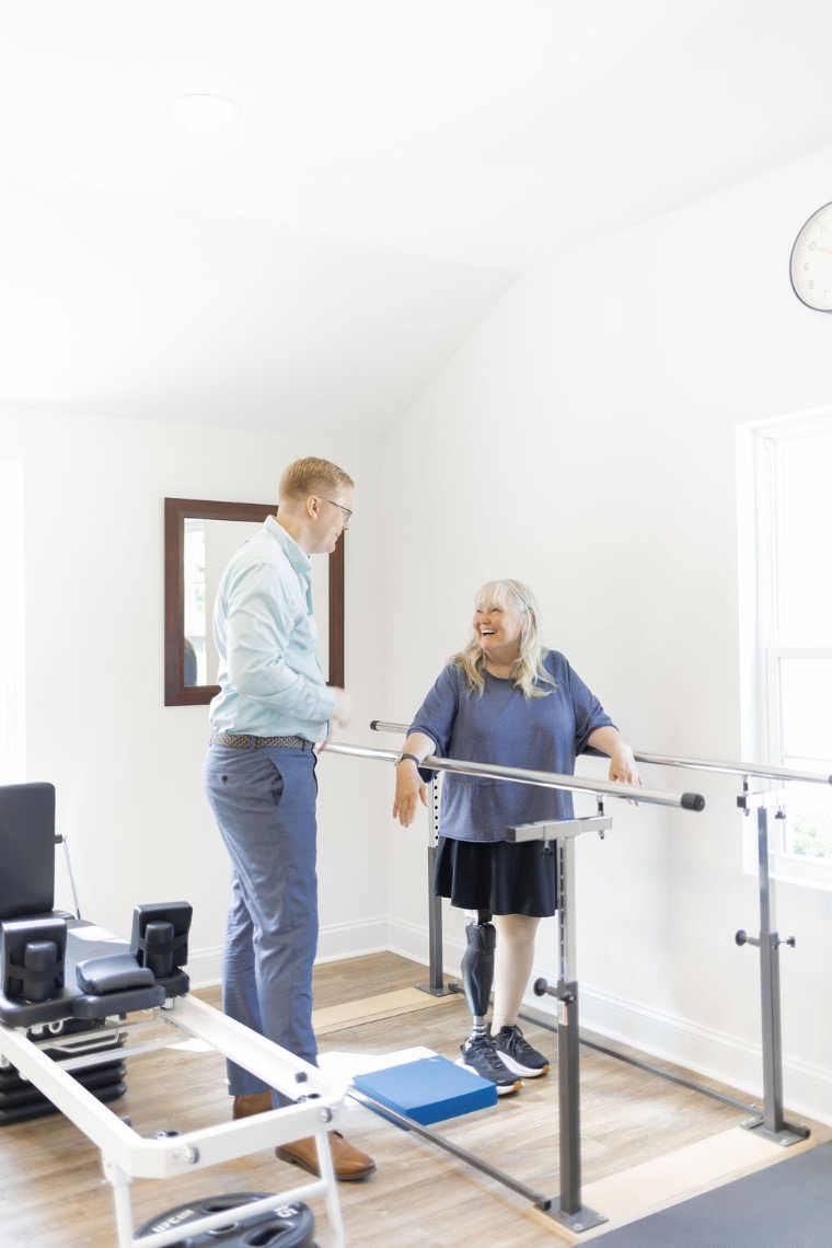 Community based balance and gait work at the parallel bars